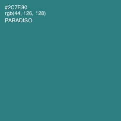 #2C7E80 - Paradiso Color Image