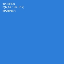 #2C7ED9 - Mariner Color Image