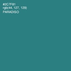 #2C7F81 - Paradiso Color Image