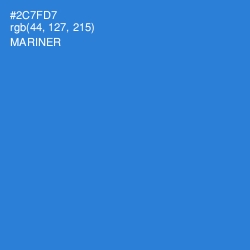 #2C7FD7 - Mariner Color Image