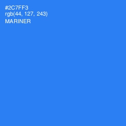 #2C7FF3 - Mariner Color Image