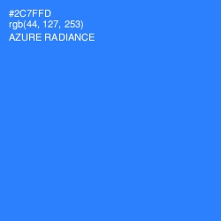 #2C7FFD - Azure Radiance Color Image