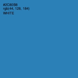 #2C80B8 - Boston Blue Color Image