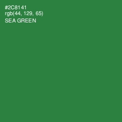 #2C8141 - Sea Green Color Image