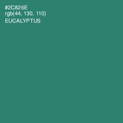 #2C826E - Eucalyptus Color Image