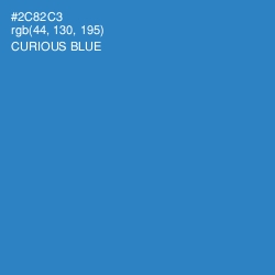 #2C82C3 - Curious Blue Color Image