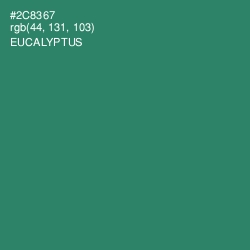 #2C8367 - Eucalyptus Color Image