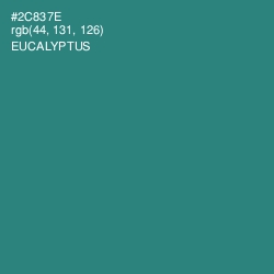 #2C837E - Eucalyptus Color Image