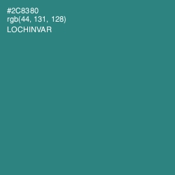 #2C8380 - Lochinvar Color Image