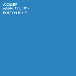 #2C83BF - Boston Blue Color Image