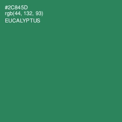 #2C845D - Eucalyptus Color Image