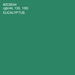 #2C8564 - Eucalyptus Color Image