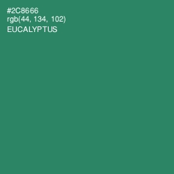 #2C8666 - Eucalyptus Color Image