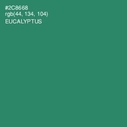 #2C8668 - Eucalyptus Color Image