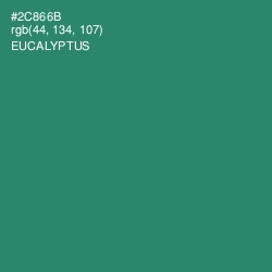 #2C866B - Eucalyptus Color Image