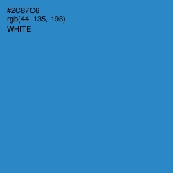 #2C87C6 - Curious Blue Color Image