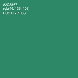 #2C8867 - Eucalyptus Color Image