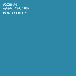 #2C88A6 - Boston Blue Color Image