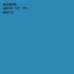 #2C89B5 - Boston Blue Color Image