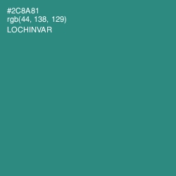 #2C8A81 - Lochinvar Color Image