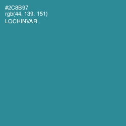 #2C8B97 - Lochinvar Color Image