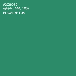#2C8C69 - Eucalyptus Color Image