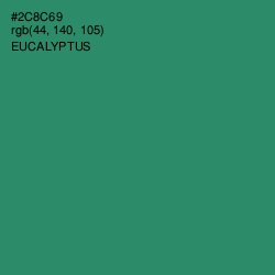 #2C8C69 - Eucalyptus Color Image