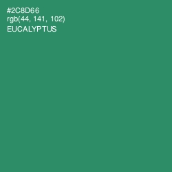 #2C8D66 - Eucalyptus Color Image