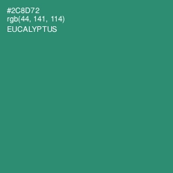 #2C8D72 - Eucalyptus Color Image