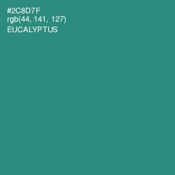 #2C8D7F - Eucalyptus Color Image