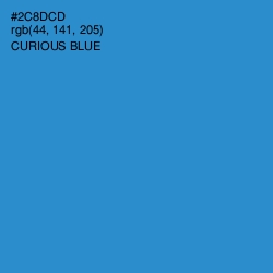 #2C8DCD - Curious Blue Color Image