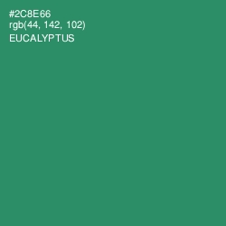 #2C8E66 - Eucalyptus Color Image