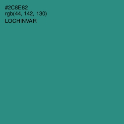 #2C8E82 - Lochinvar Color Image