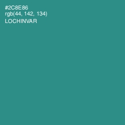 #2C8E86 - Lochinvar Color Image