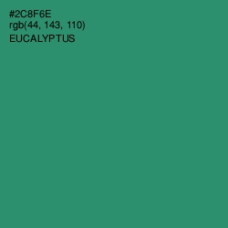 #2C8F6E - Eucalyptus Color Image