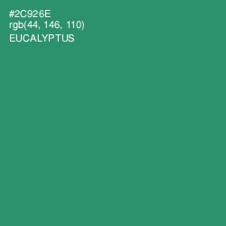 #2C926E - Eucalyptus Color Image