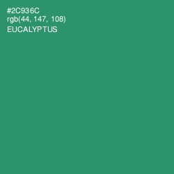 #2C936C - Eucalyptus Color Image