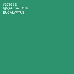 #2C936E - Eucalyptus Color Image