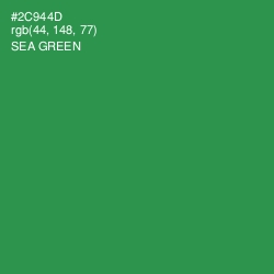 #2C944D - Sea Green Color Image