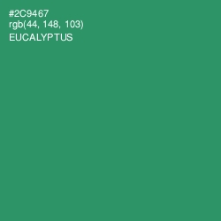 #2C9467 - Eucalyptus Color Image