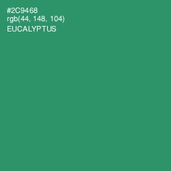 #2C9468 - Eucalyptus Color Image