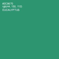 #2C9670 - Eucalyptus Color Image