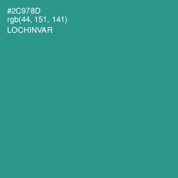 #2C978D - Lochinvar Color Image