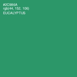 #2C986A - Eucalyptus Color Image