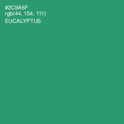 #2C9A6F - Eucalyptus Color Image