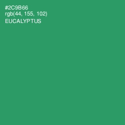 #2C9B66 - Eucalyptus Color Image