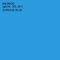 #2C9BDD - Curious Blue Color Image