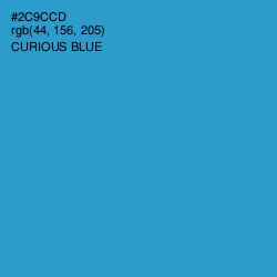 #2C9CCD - Curious Blue Color Image