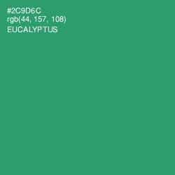 #2C9D6C - Eucalyptus Color Image
