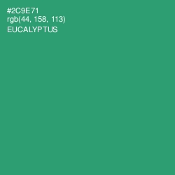 #2C9E71 - Eucalyptus Color Image